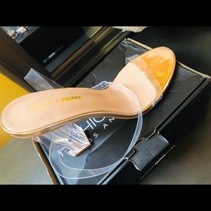 Transparent glass slipper